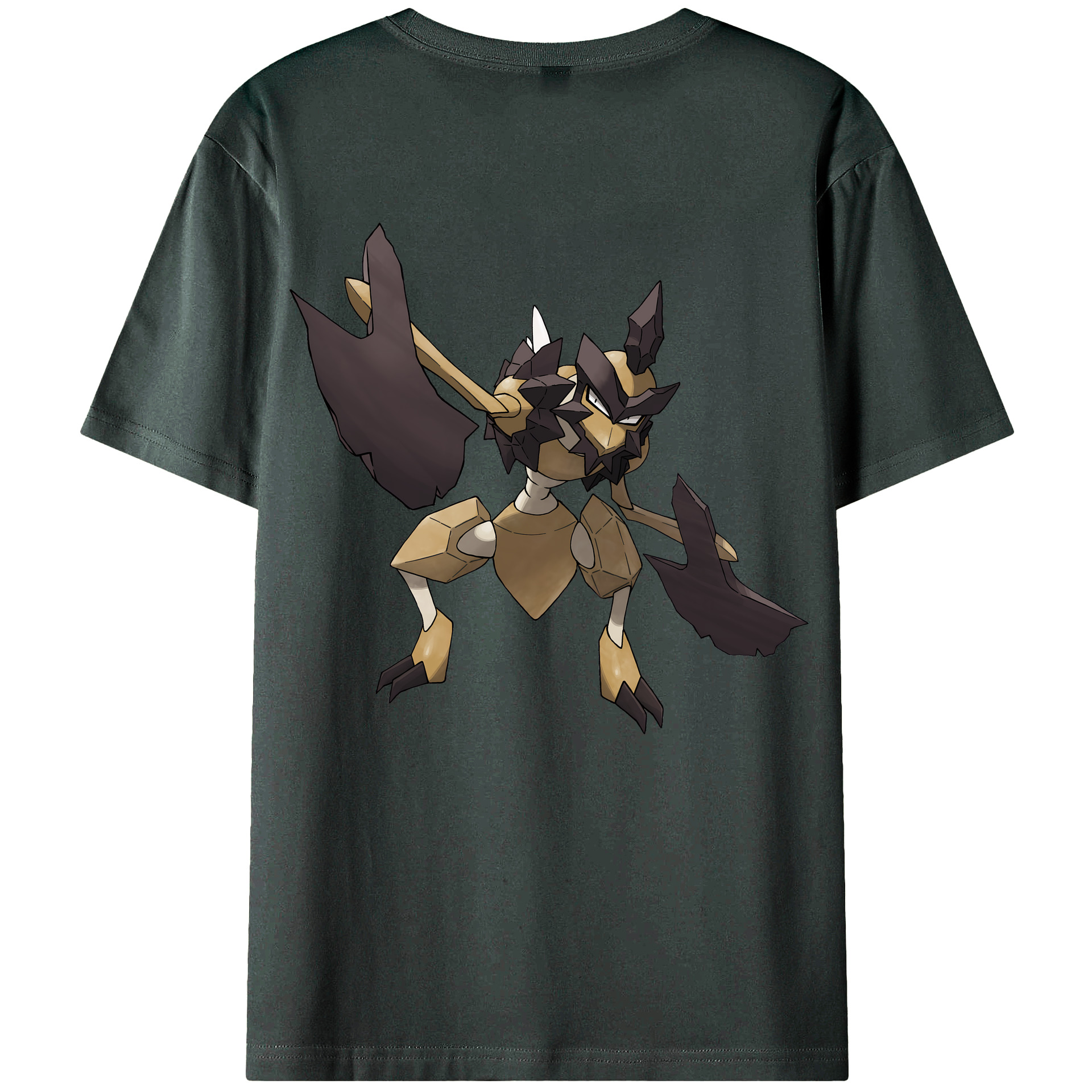 （画像用） ポケットモンスター Pokémon 綿100％ メンズ半袖Tシャツ（バックプリント） 通気性